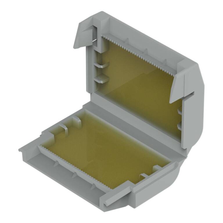 GELBOX DERIVATIE CABLURI PT. CONECTORI 221, 2273; MAX. 4MMP, 5 POLI, GRI - imagine 6
