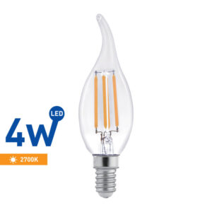 BEC LED FILAMENT FLACARA 4W C35 E14 2700K