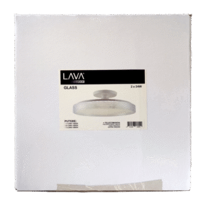 PLAFONIERA LED SUSPENDATA FIXA 3 CULORI 2x24W + TELECOMANDA