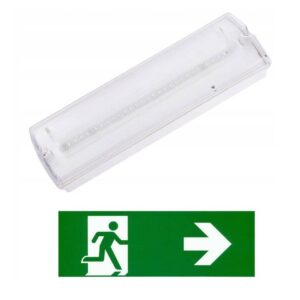 LAMPA EMERGENTA IP65 3W 3H - SAGEATA DREAPTA