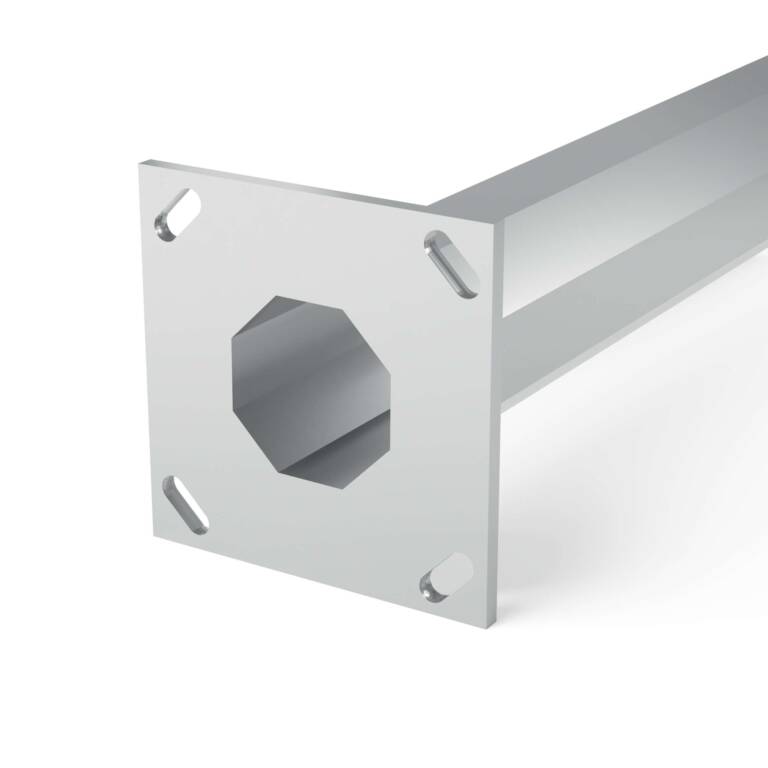 STALP GALVANIZAT 5M CU FLANSA + SISTEM FIXARE