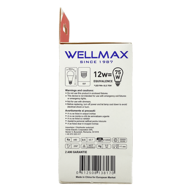 BEC LED 12W (24V) E27 A60 6500K - imagine 5