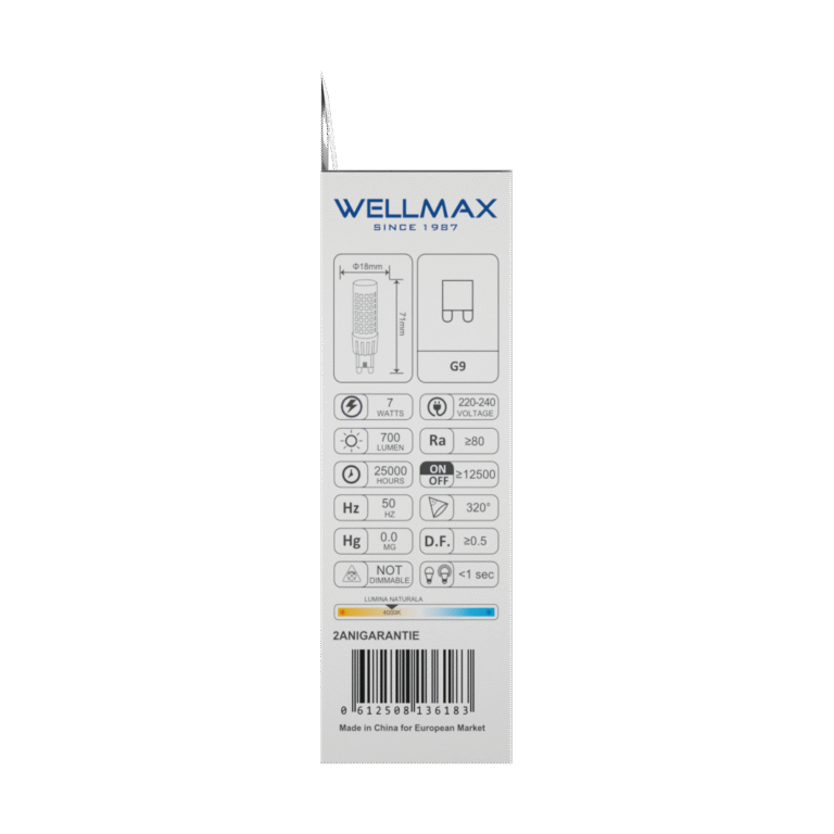 BEC LED 7W G9 4000K - imagine 5